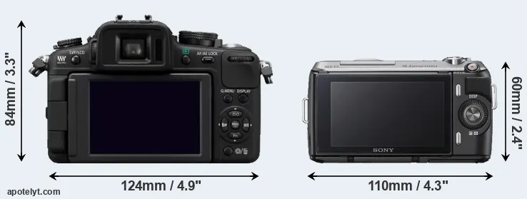 Comparison G2 or NEX-C3 rear
