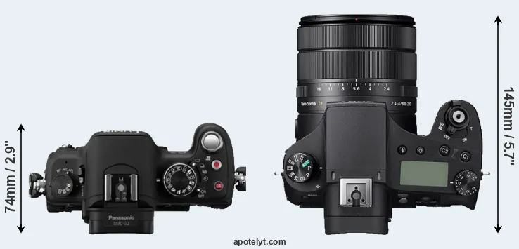 Compare G2 versus RX10 IV top