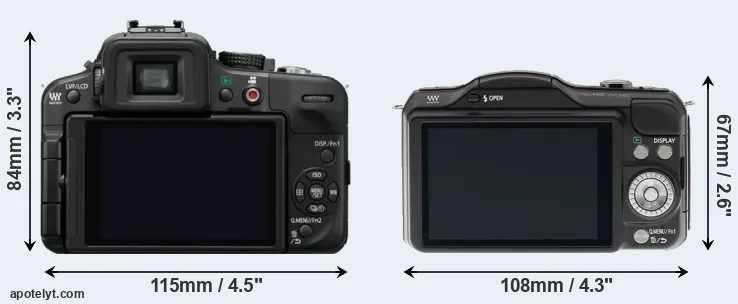 Comparison G3 or GF5 rear