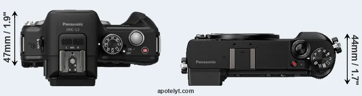Compare G3 versus GX85 top