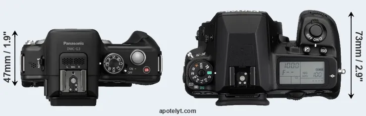 Compare G3 versus K-5 top