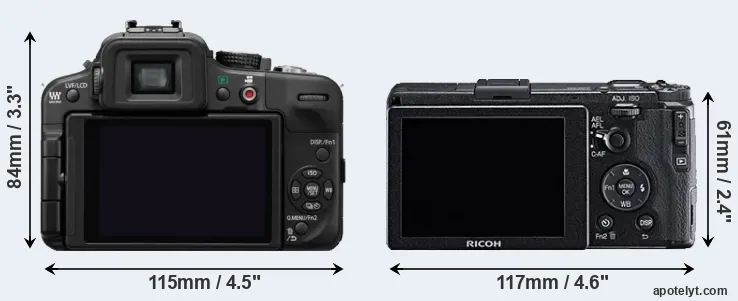 Comparison G3 or GR rear
