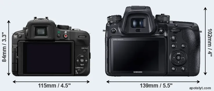 Comparison G3 or NX1 rear