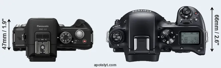 Compare G3 versus NX1 top
