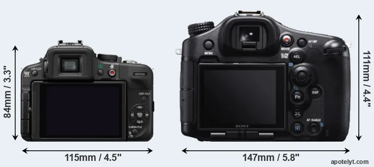Comparison G3 or A99 rear