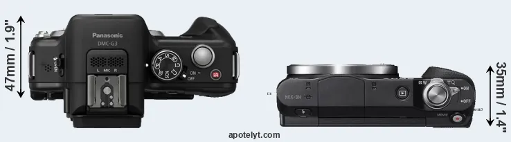 Compare G3 versus NEX-3N top