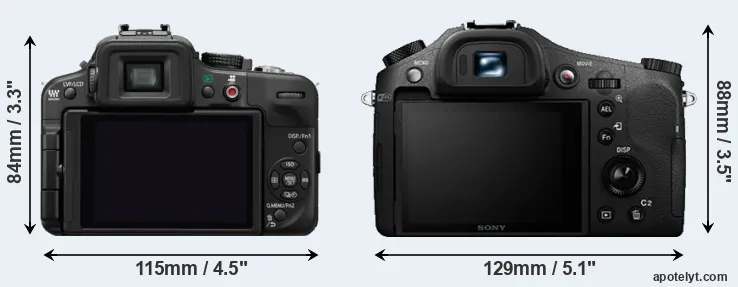 Comparison G3 or RX10 II rear