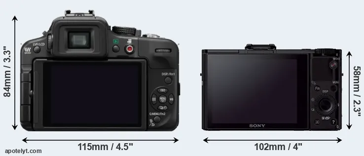 Comparison G3 or RX100 II rear