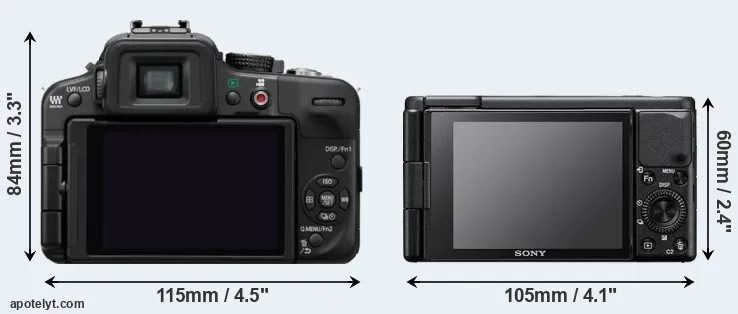 Comparison G3 or ZV-1 rear