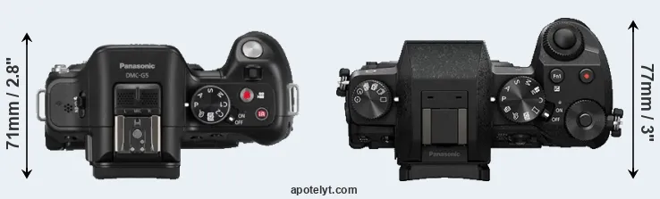 Compare G5 versus G7 top