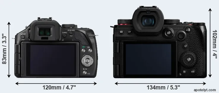Comparison G5 or G9 II rear