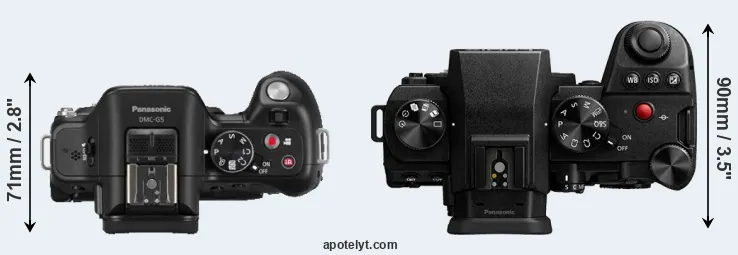 Compare G5 versus G9 II top