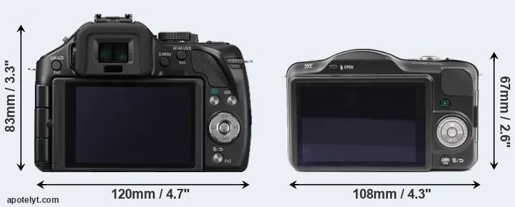 Comparison G5 or GF3 rear