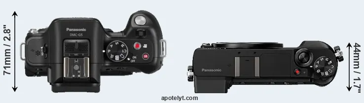 Compare G5 versus GX85 top