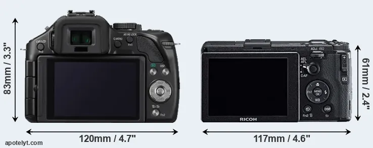 Comparison G5 or GR rear