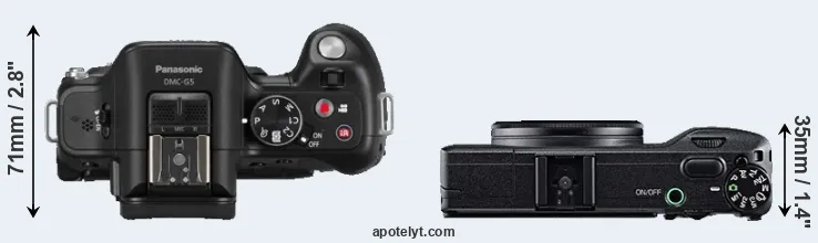 Compare G5 versus GR top