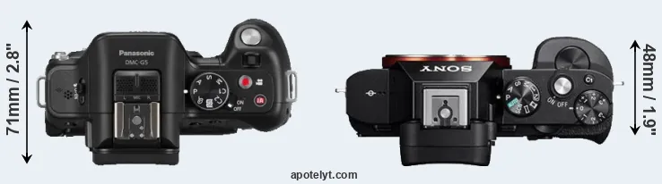 Compare G5 versus A7 top