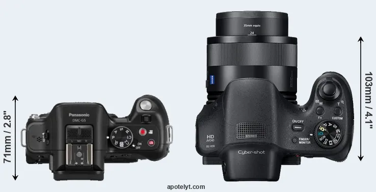 Compare G5 versus HX350 top