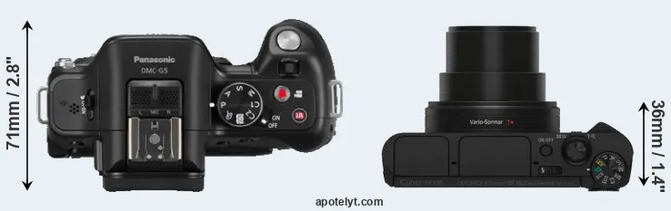 Compare G5 versus HX80 top