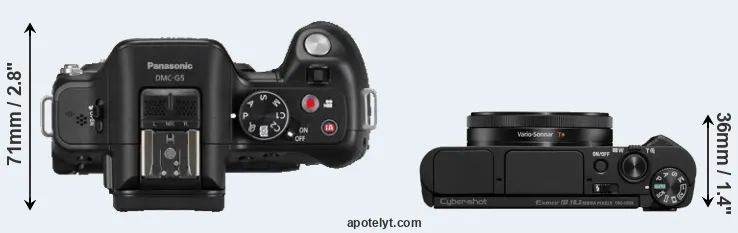 Compare G5 versus HX99 top