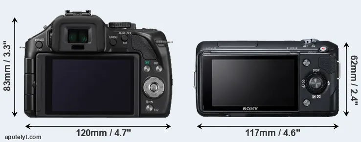 Comparison G5 or NEX-3 rear