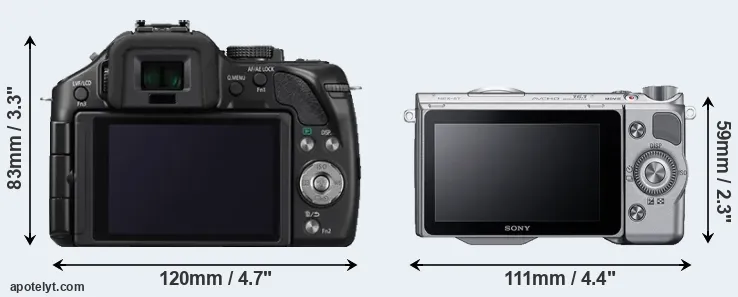 Comparison G5 or NEX-5T rear