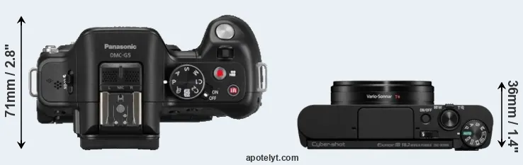 Compare G5 versus WX800 top