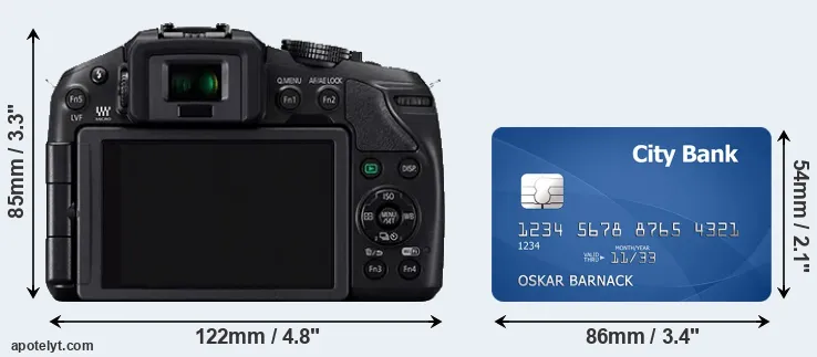 G6 and credit card rear side