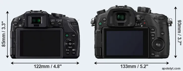 Comparison G6 or GH4 rear
