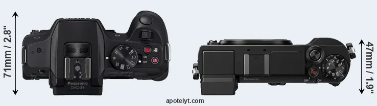 Compare G6 versus GX9 top