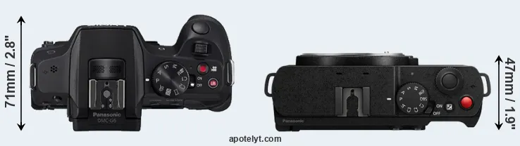 Compare G6 versus S9 top