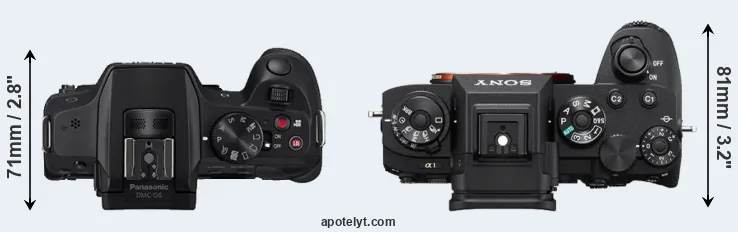 Compare G6 versus A1 top