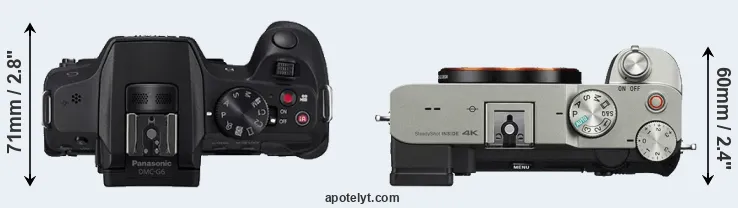 Compare G6 versus A7C top