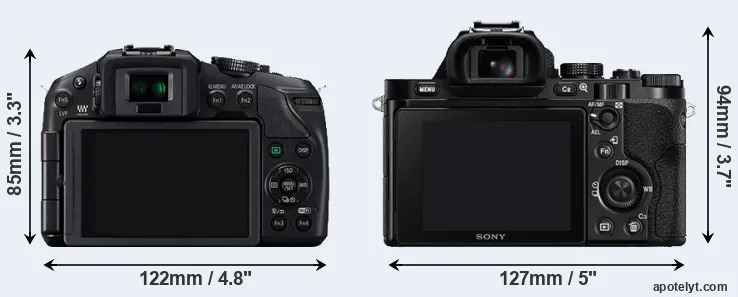 Comparison G6 or A7R rear