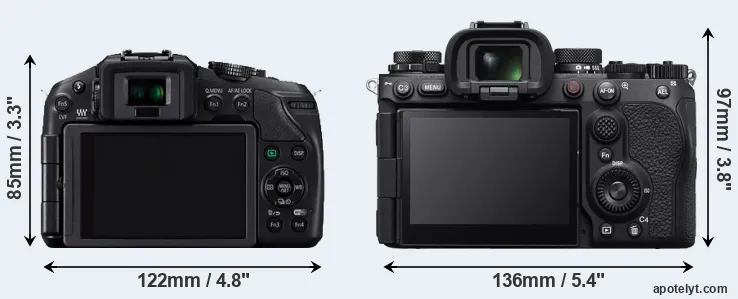 Comparison G6 or A9 III rear