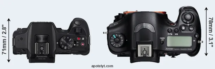 Compare G6 versus A99 top