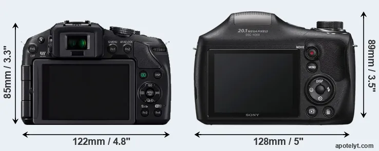 Comparison G6 or H300 rear