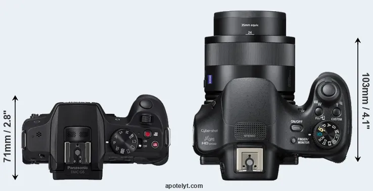 Compare G6 versus HX400V top