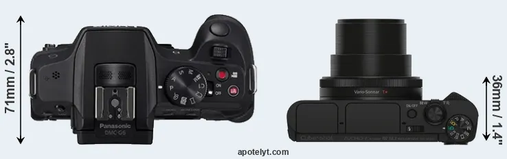 Compare G6 versus HX90V top