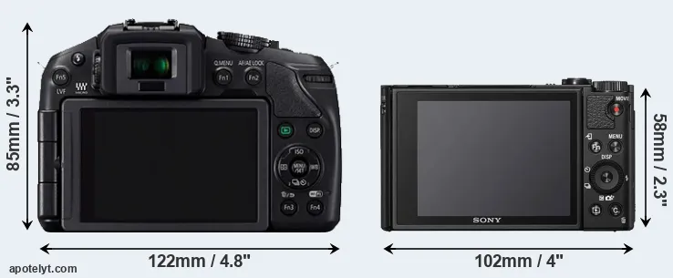 Comparison G6 or HX95 rear
