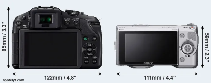 Comparison G6 or NEX-5 rear