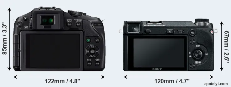 Comparison G6 or NEX-6 rear