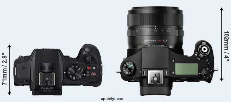 Compare G6 versus RX10 top