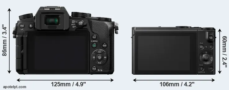 Comparison G7 or LX10 rear