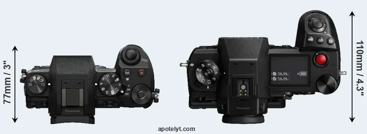 Compare G7 versus S1H top
