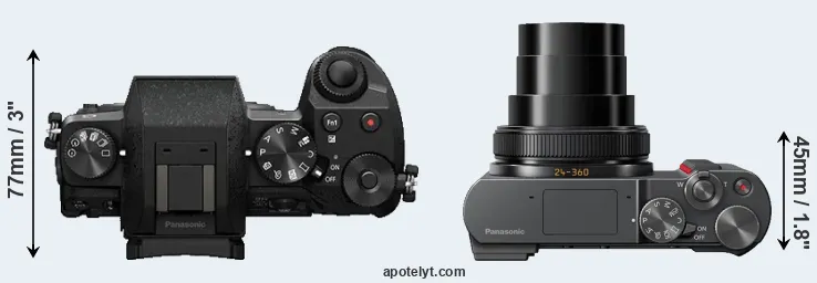 Compare G7 versus TZ200 top