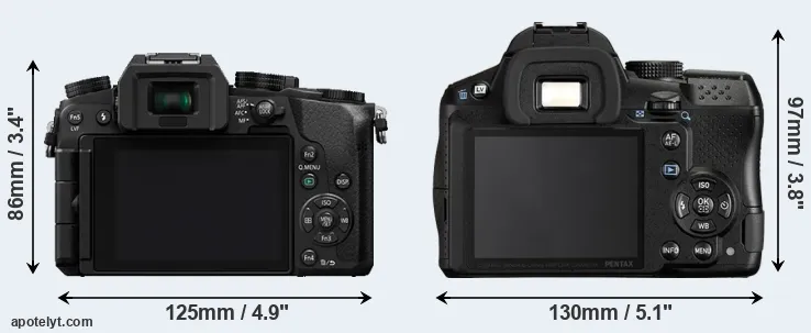 Comparison G7 or K-30 rear