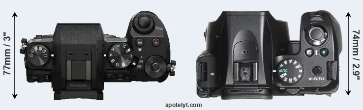 Compare G7 versus K-70 top