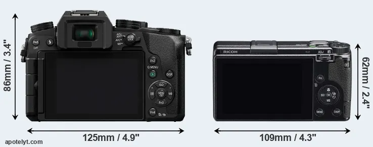 Comparison G7 or GR IIIx rear