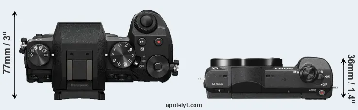 Compare G7 versus A5100 top